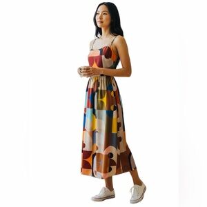 VINTAGE RETRO MAXI DRESS.